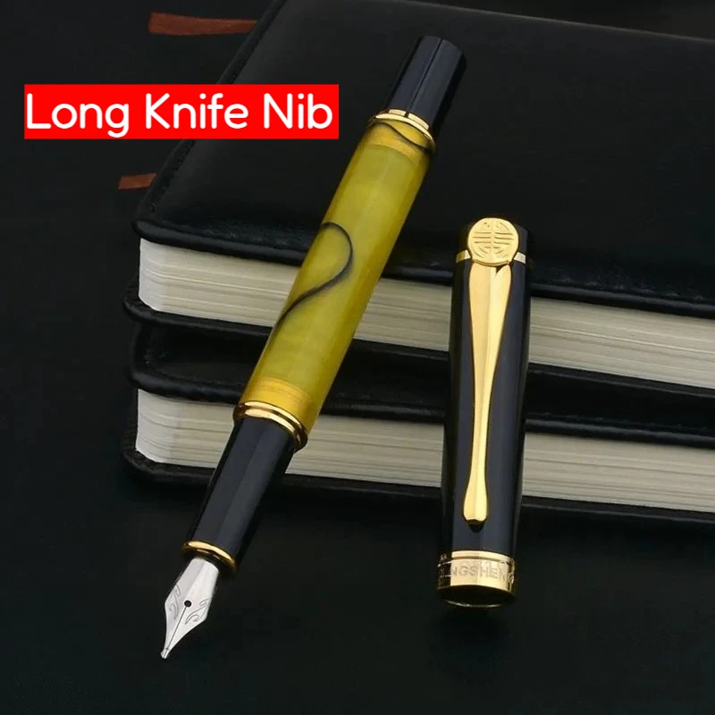 Wingsung A-9658 Acrylic Extremely Thick Hand-made Grinding Polished Thick Fountain Pen 1.0MM Nib Long Knife Writing Pen
Wingsung A-9658 Acrylic Extremely Thick Hand-made Grinding Polished Thick Fountain Pen 1.0MM Nib Long Knife Writing Pen