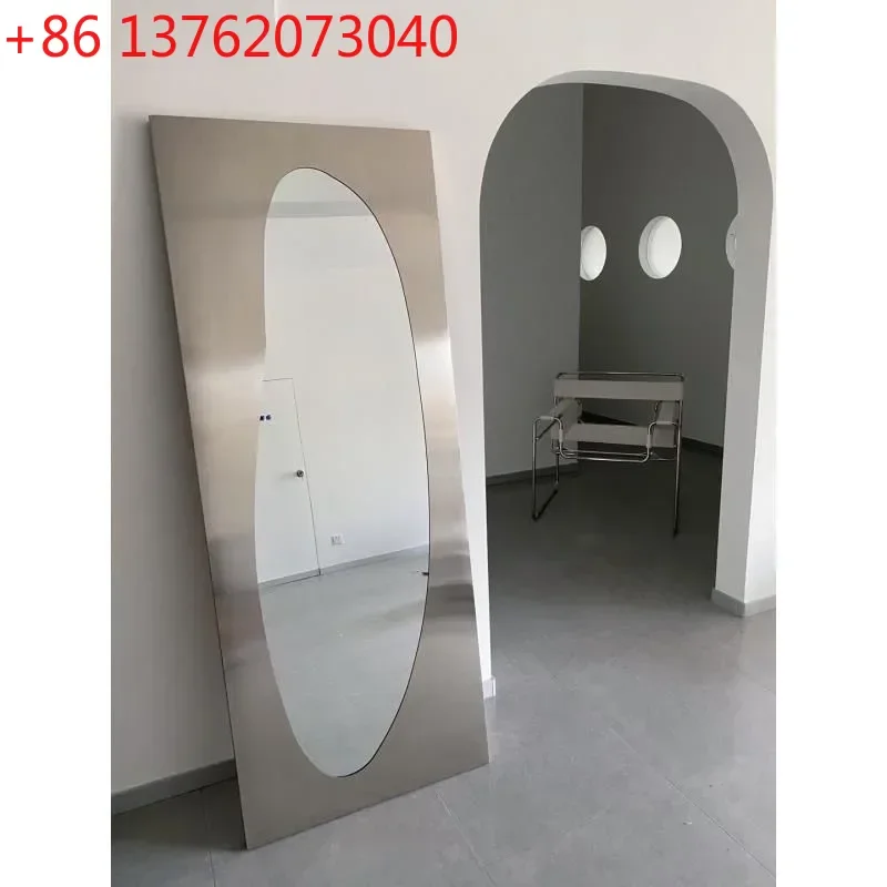 Скандинавское дизайнерское зеркало от пола до потолка из нержавеющей стали, магазин одежды, зеркало для всего тела, настенное ретро-фу
Скандинавское дизайнерское зеркало от пола до потолка из нержавеющей стали, магазин одежды, зеркало для всего тела, настенное ретро-фу