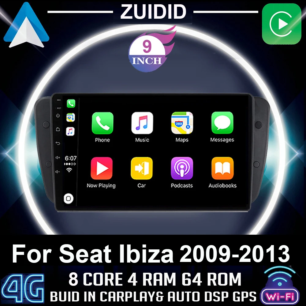 ZUIDID Android 10 Car Radio For Seat Ibiza 6j 2009 2010 2012 2013 MK4 FR GPS Navigation 2 Din Screen Audio Multimedia WIFI 2din
ZUIDID Android 10 Car Radio For Seat Ibiza 6j 2009 2010 2012 2013 MK4 FR GPS Navigation 2 Din Screen Audio Multimedia WIFI 2din