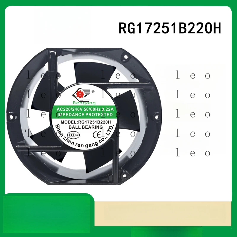 Brand new RENGANG RG17251B220H/B380H 220/380V 0.22A 17251 cooling fan
Brand new RENGANG RG17251B220H/B380H 220/380V 0.22A 17251 cooling fan