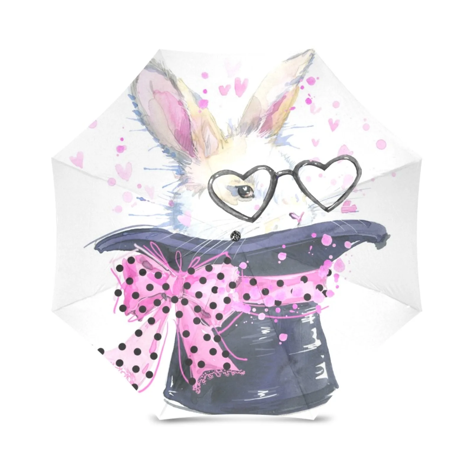 Watercolor Cute Bunny Foldable Rain Umbrella For Kids Windproof Pocket Portable Travel Umbrella For Valentine's Lovers Gift
Watercolor Cute Bunny Foldable Rain Umbrella For Kids Windproof Pocket Portable Travel Umbrella For Valentine's Lovers Gift