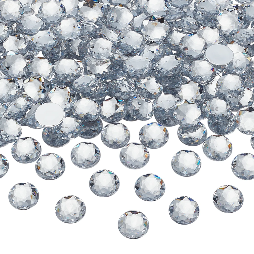 200Pcs Acrylic Rhinestone Cabochons Flat Round Flat Back Clear 18x4.7mm
200Pcs Acrylic Rhinestone Cabochons Flat Round Flat Back Clear 18x4.7mm