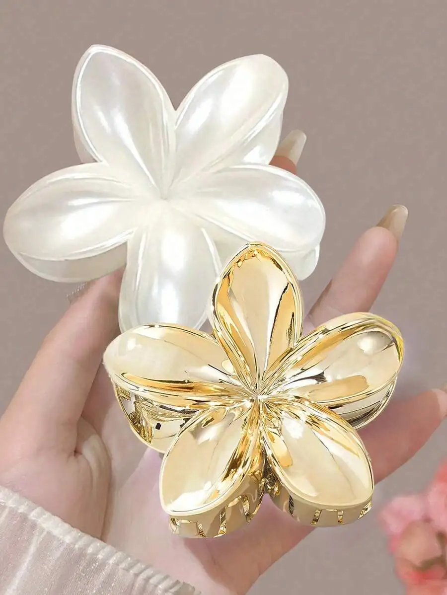2pcs 8cm Acrylic Flower Hair Claw Clip Elegant Bun Accessory For Women
2pcs 8cm Acrylic Flower Hair Claw Clip Elegant Bun Accessory For Women