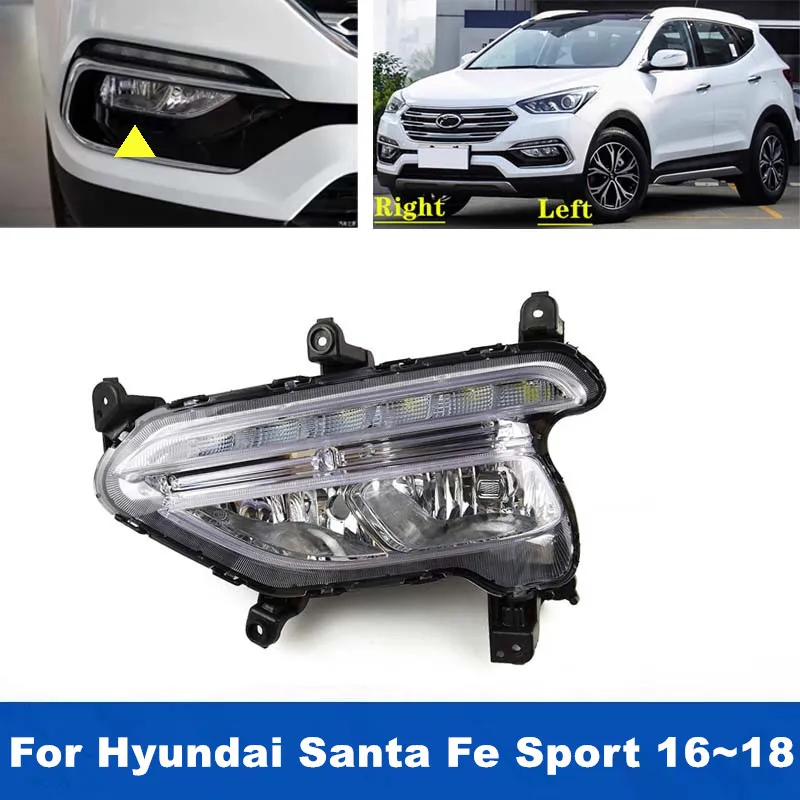 1PCS Car Front Bumper Daytime Running Lights For Hyundai Santa Fe Sport 2016 2017 2018 LED DRL Driving Fog Lamp
1PCS Car Front Bumper Daytime Running Lights For Hyundai Santa Fe Sport 2016 2017 2018 LED DRL Driving Fog Lamp