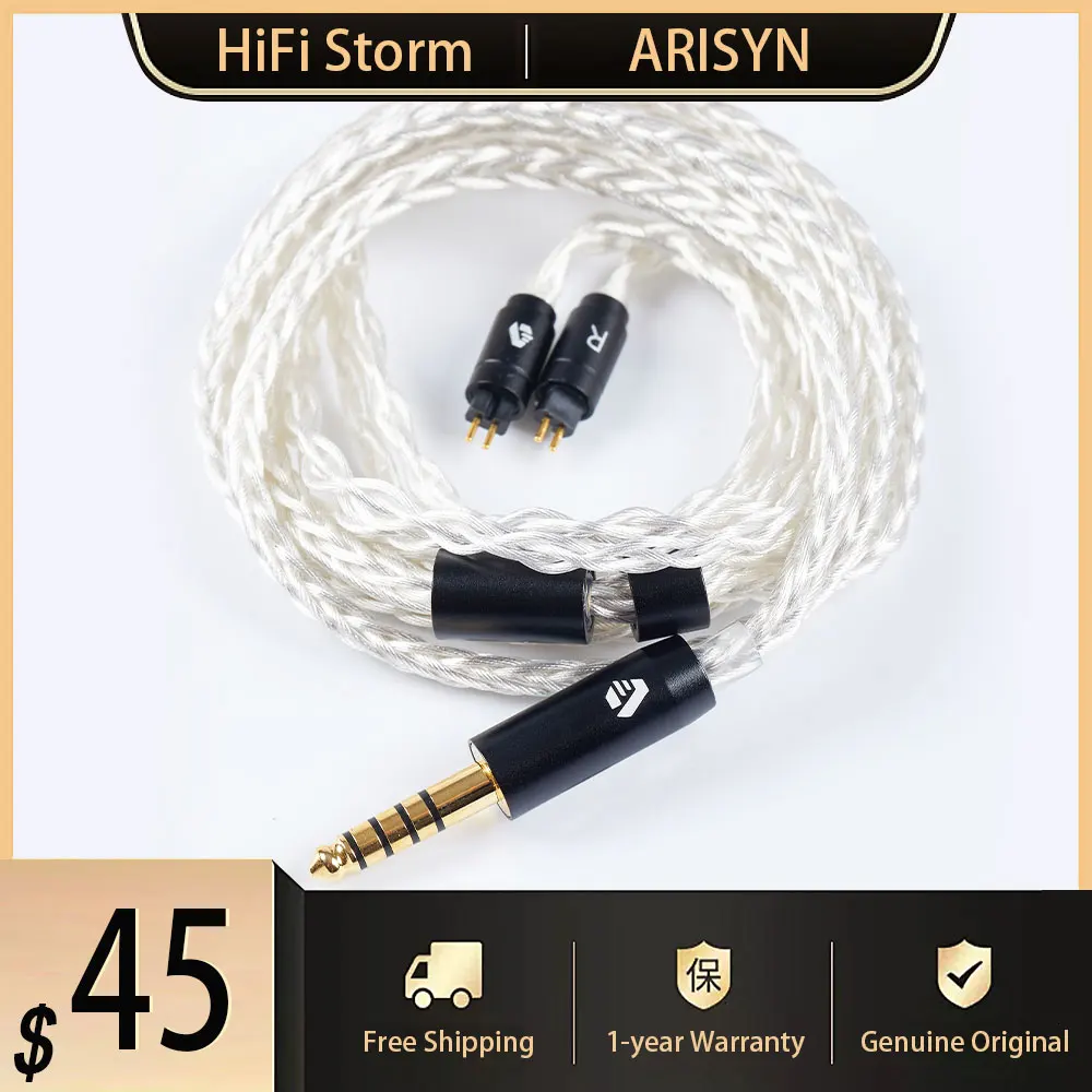 New ARISYN BAI XUE 8 Wires Headphone Upgrade Cable 26 AWG Earphone Silver-Plated Copper Wired Earbuds 2pin 4.4mm Plug Headset
New ARISYN BAI XUE 8 Wires Headphone Upgrade Cable 26 AWG Earphone Silver-Plated Copper Wired Earbuds 2pin 4.4mm Plug Headset