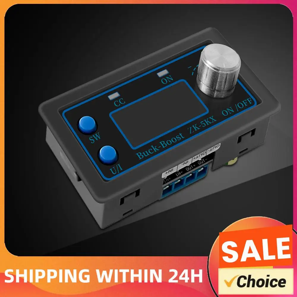 ZK-5KX Adjustable Regulated Power Module 5A Max DC‑DC Buck Boost Regulator 0.6-36V 80W LCD Display for Electronic Equipment
ZK-5KX Adjustable Regulated Power Module 5A Max DC‑DC Buck Boost Regulator 0.6-36V 80W LCD Display for Electronic Equipment