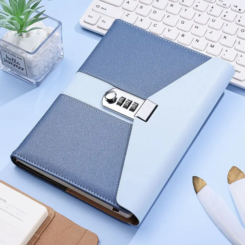 A5 Blue PU Leather Planner Retro Notebooks and Journals Diary with Lock Agenda Password Note Books for School Notebooks Supplies
A5 Blue PU Leather Planner Retro Notebooks and Journals Diary with Lock Agenda Password Note Books for School Notebooks Supplies