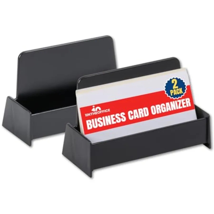 1InTheOffice Business Card Holder Desk Desk Business Card Holder Display Plastic Black 2 Pack
1InTheOffice Business Card Holder Desk Desk Business Card Holder Display Plastic Black 2 Pack