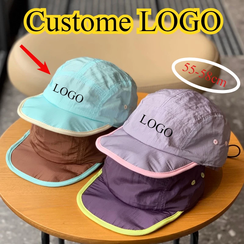 Custom Logo Summer Outdoor Breathable Drawstring Soft Brim Quick-drying Hat Men and Women Sunshade Five-panel Baseball Cap
Custom Logo Summer Outdoor Breathable Drawstring Soft Brim Quick-drying Hat Men and Women Sunshade Five-panel Baseball Cap