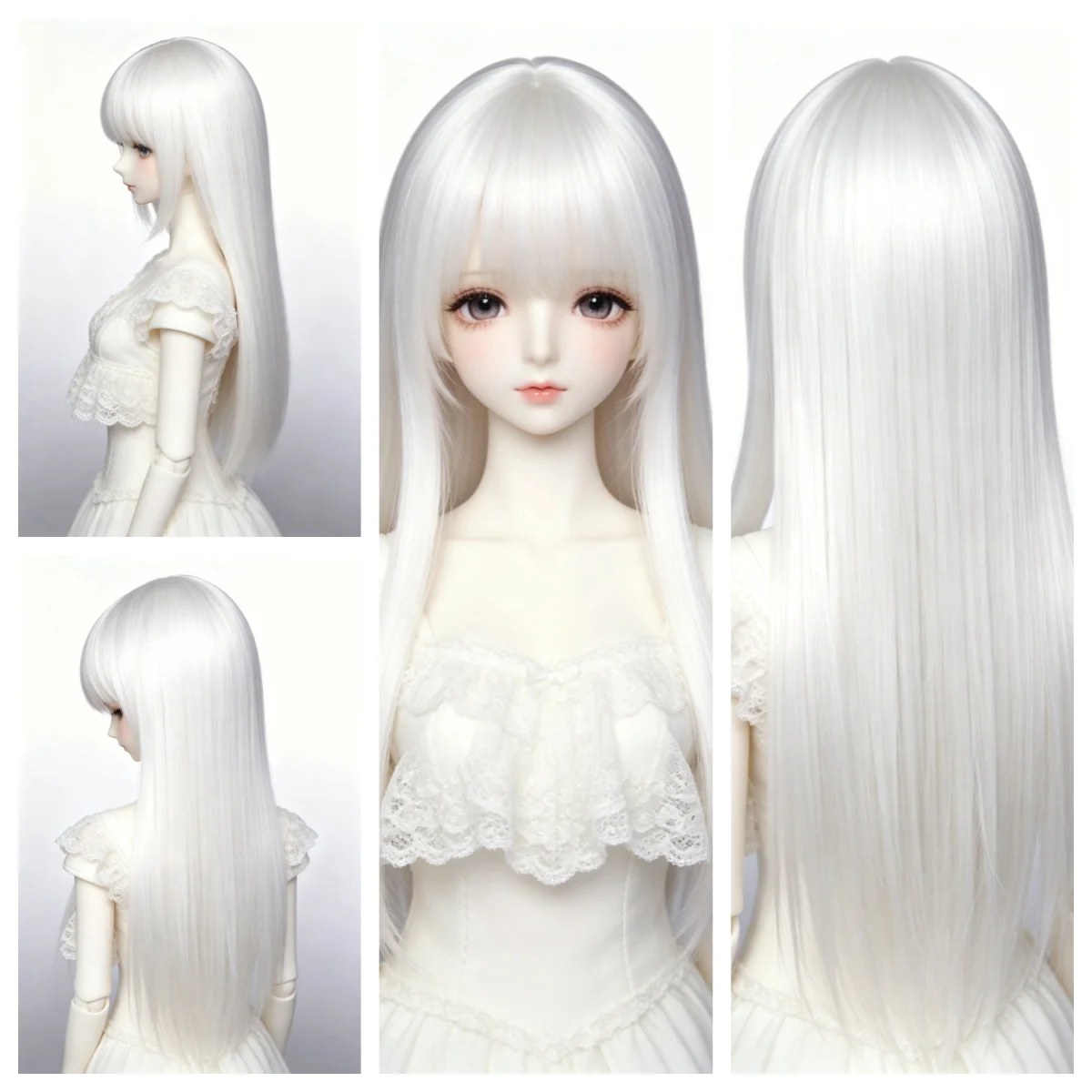 Wigs 1 6 scale dolls accessories doll wig, white color bjd wigs 1/3 1/4 BJD doll hair free shipping
Wigs 1 6 scale dolls accessories doll wig, white color bjd wigs 1/3 1/4 BJD doll hair free shipping