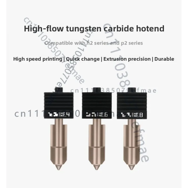 1PCS high-flow tungsten carbide hot-end for Bambu Lab H2D H2C H2S P2S
1PCS high-flow tungsten carbide hot-end for Bambu Lab H2D H2C H2S P2S