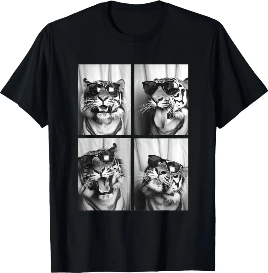 Sunglass-Wearing Tigers Graphic Tee, Fun Feline Photo Booth Style, Unisex Fit
Sunglass-Wearing Tigers Graphic Tee, Fun Feline Photo Booth Style, Unisex Fit