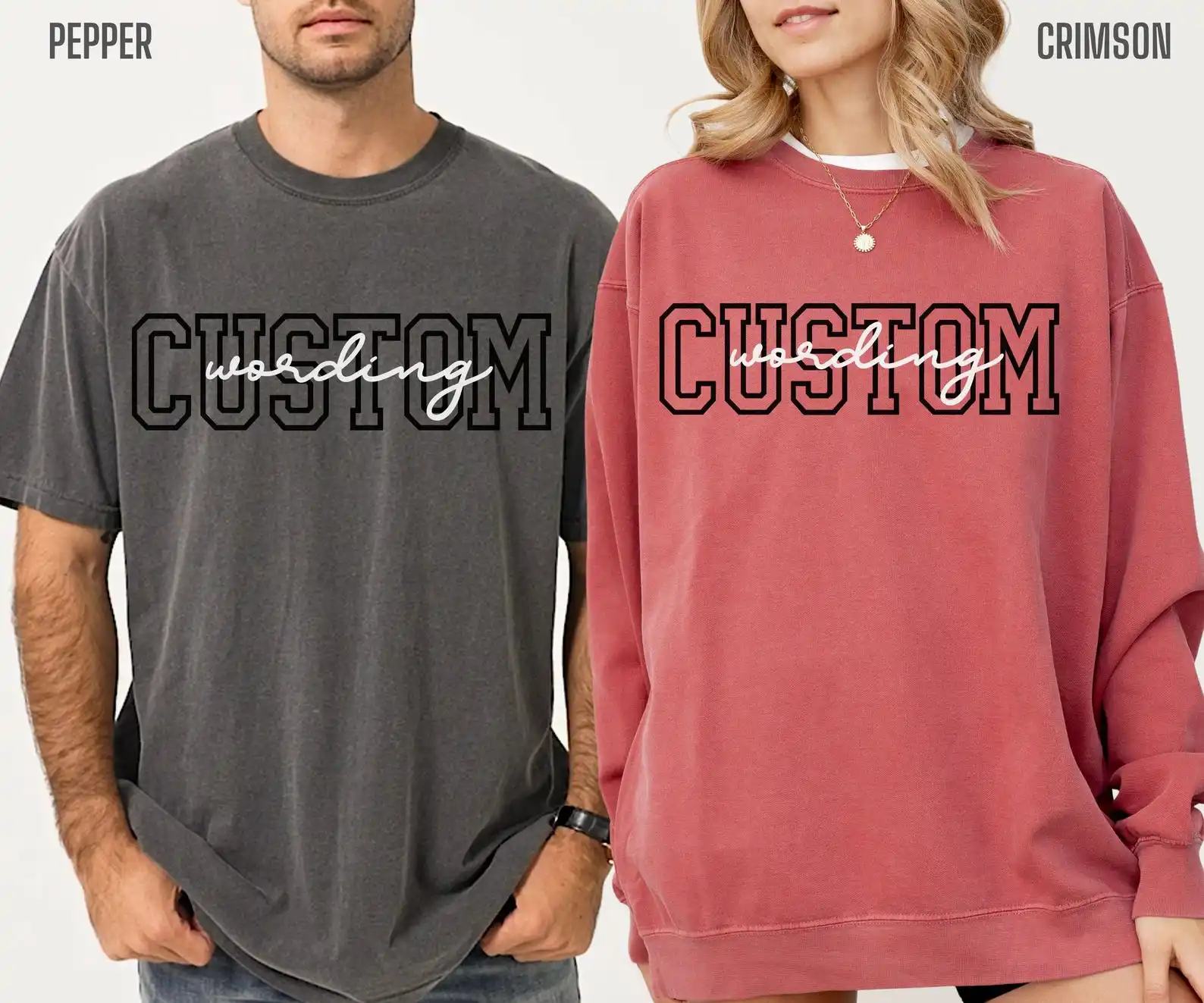 Personalized Winter Text Logo Long Sleeve Sweatshirt Crewneck for Men and Women Custom Business Team Logo Image Sweatshirt
Personalized Winter Text Logo Long Sleeve Sweatshirt Crewneck for Men and Women Custom Business Team Logo Image Sweatshirt