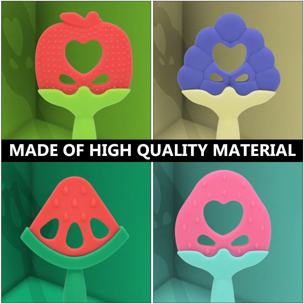 4Pcs Silicone Teether Baby Molar Rod Chewing Stick Teeth Grinding Help Clean Teeth Molar Rod Silicone Teether Baby Chew Toy
4Pcs Silicone Teether Baby Molar Rod Chewing Stick Teeth Grinding Help Clean Teeth Molar Rod Silicone Teether Baby Chew Toy