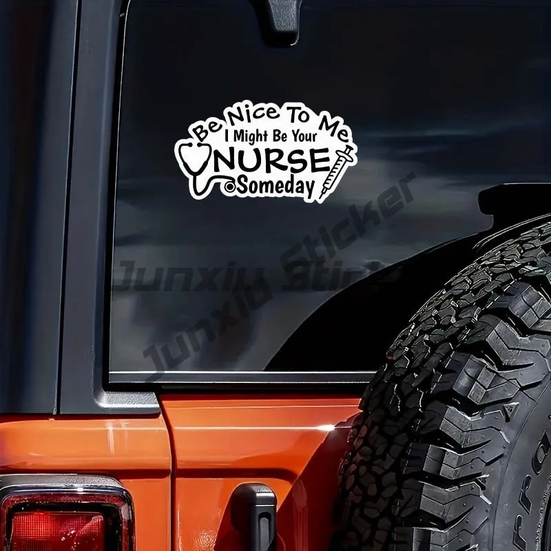 Be Nice To Me I Might Be Your Nurse Someday Funny NOK Decal Vinyl Sticker Cars Trucks Walls Laptop
Be Nice To Me I Might Be Your Nurse Someday Funny NOK Decal Vinyl Sticker Cars Trucks Walls Laptop
