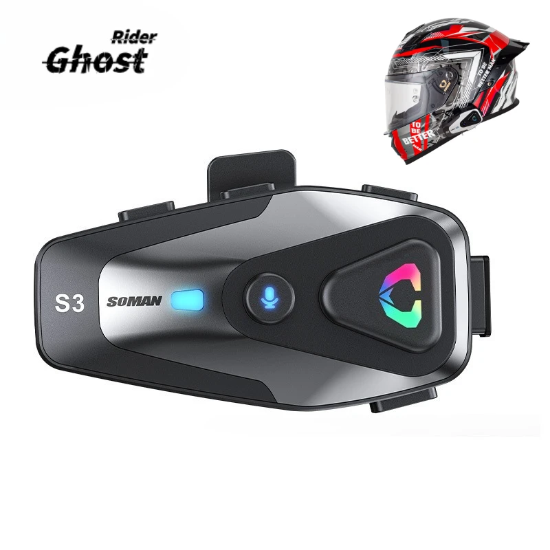 Motorcycle Helmet Headset Bluetooth 5.3 Wireless IPX6 Waterproof Support Connecting 2 Phones Same Time Headphone cascos
Motorcycle Helmet Headset Bluetooth 5.3 Wireless IPX6 Waterproof Support Connecting 2 Phones Same Time Headphone cascos