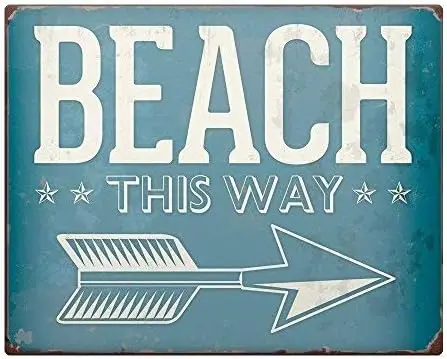 Пляж This Way с эффектом потертого шика, металлический уличный знак, новинка, забавные знаки для домов 2121016
Пляж This Way с эффектом потертого шика, металлический уличный знак, новинка, забавные знаки для домов 2121016