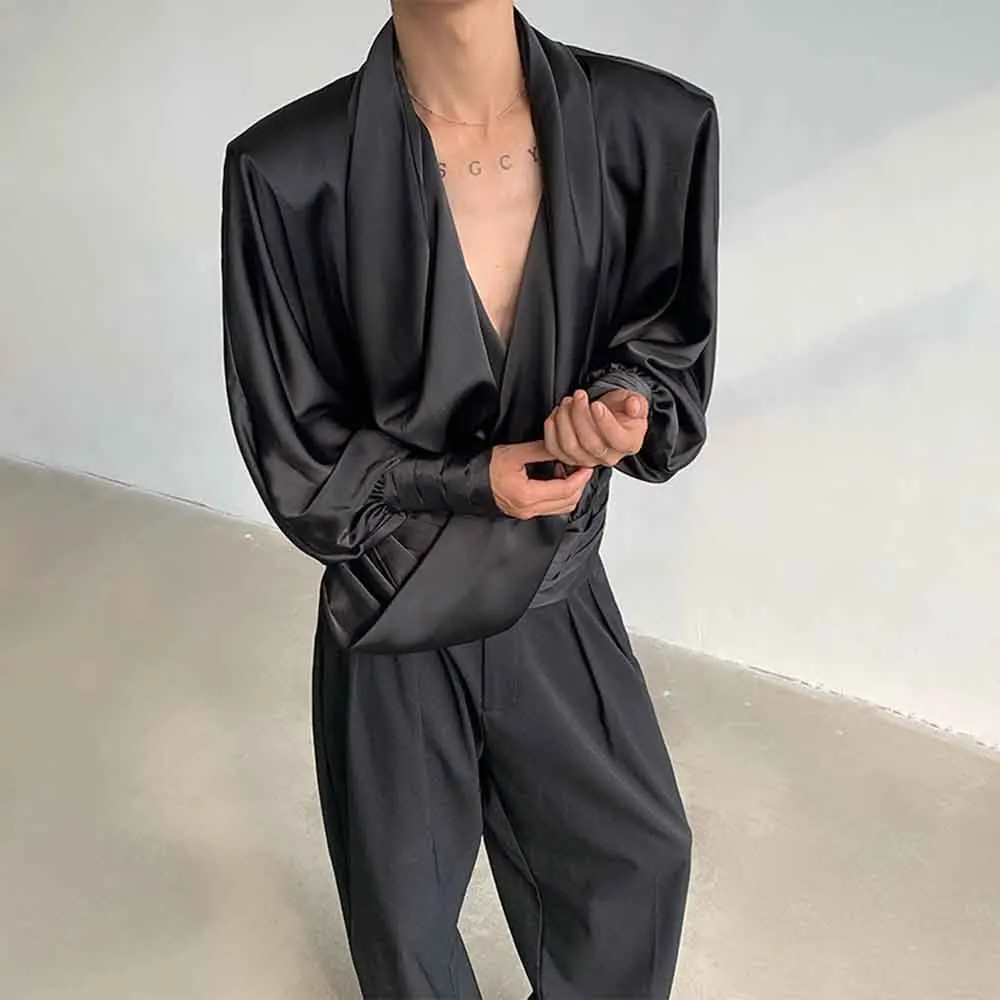 2025 зимняя новая мужская однотонная рубашка с длинными рукавами, корейский ретро, сексуальный модный тренд, свободный повседневный нишевый мужской топ High Street
2025 зимняя новая мужская однотонная рубашка с длинными рукавами, корейский ретро, сексуальный модный тренд, свободный повседневный нишевый мужской топ High Street