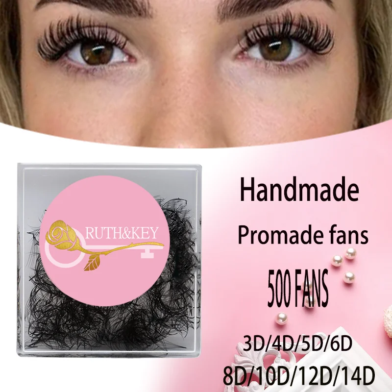 Ruthkey 500 Loose Fan Lash 3D-14D Pointy Base Natural Soft Korean Premade Eyelash Extension Russian Volume Cilios Promade Lashes
Ruthkey 500 Loose Fan Lash 3D-14D Pointy Base Natural Soft Korean Premade Eyelash Extension Russian Volume Cilios Promade Lashes