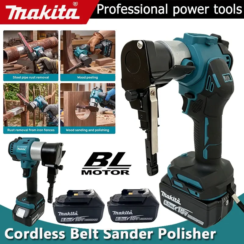 Makita Brushless Mini Electric Belt Sander Cordless Belt Sander Polisher Angle Grinder Tool Wood Metal Work For 18V Battery
Makita Brushless Mini Electric Belt Sander Cordless Belt Sander Polisher Angle Grinder Tool Wood Metal Work For 18V Battery