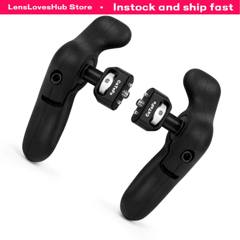 CaTeFo StarGrip Mini Handle (Pair) – 1/4" Thread & Locating Pins for Camera Cage / Phone Cage / Tablet Cage
CaTeFo StarGrip Mini Handle (Pair) – 1/4" Thread & Locating Pins for Camera Cage / Phone Cage / Tablet Cage