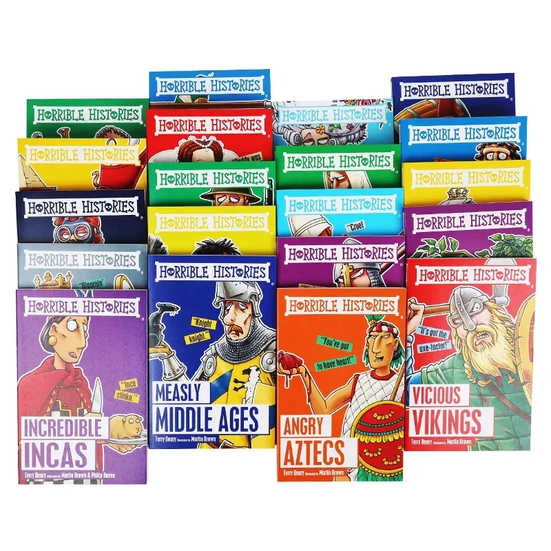 20 BOOKS Horrible Histories Blood Curdling Box of Books Collection Original English Reading Children's Books
20 BOOKS Horrible Histories Blood Curdling Box of Books Collection Original English Reading Children's Books