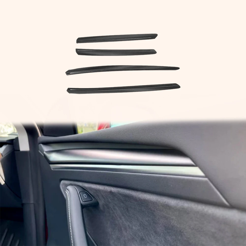 For Tesla Model Y 2025+ Dry Carbon 4-Piece Interior Door Panel Trim Accent Strip
For Tesla Model Y 2025+ Dry Carbon 4-Piece Interior Door Panel Trim Accent Strip