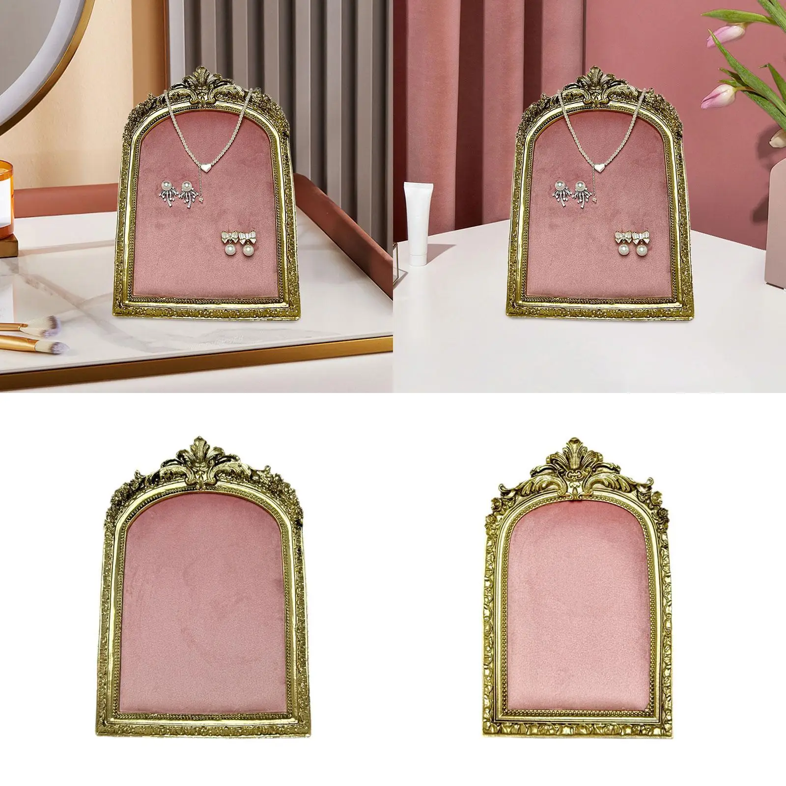 Frame Organizer Stand with Velvet Backing Photography Props Photo Frame Jewelry Display Stand for Wedding Women Birthdays Gifts
Frame Organizer Stand with Velvet Backing Photography Props Photo Frame Jewelry Display Stand for Wedding Women Birthdays Gifts