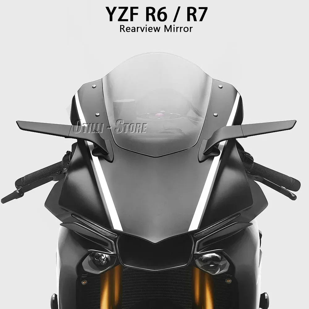 Зеркала заднего вида для мотоциклов Yamaha YZF-R6 (2017-2020), YZF-R7 (2021-2025) в стиле Stealth Sport Winglet
Зеркала заднего вида для мотоциклов Yamaha YZF-R6 (2017-2020), YZF-R7 (2021-2025) в стиле Stealth Sport Winglet