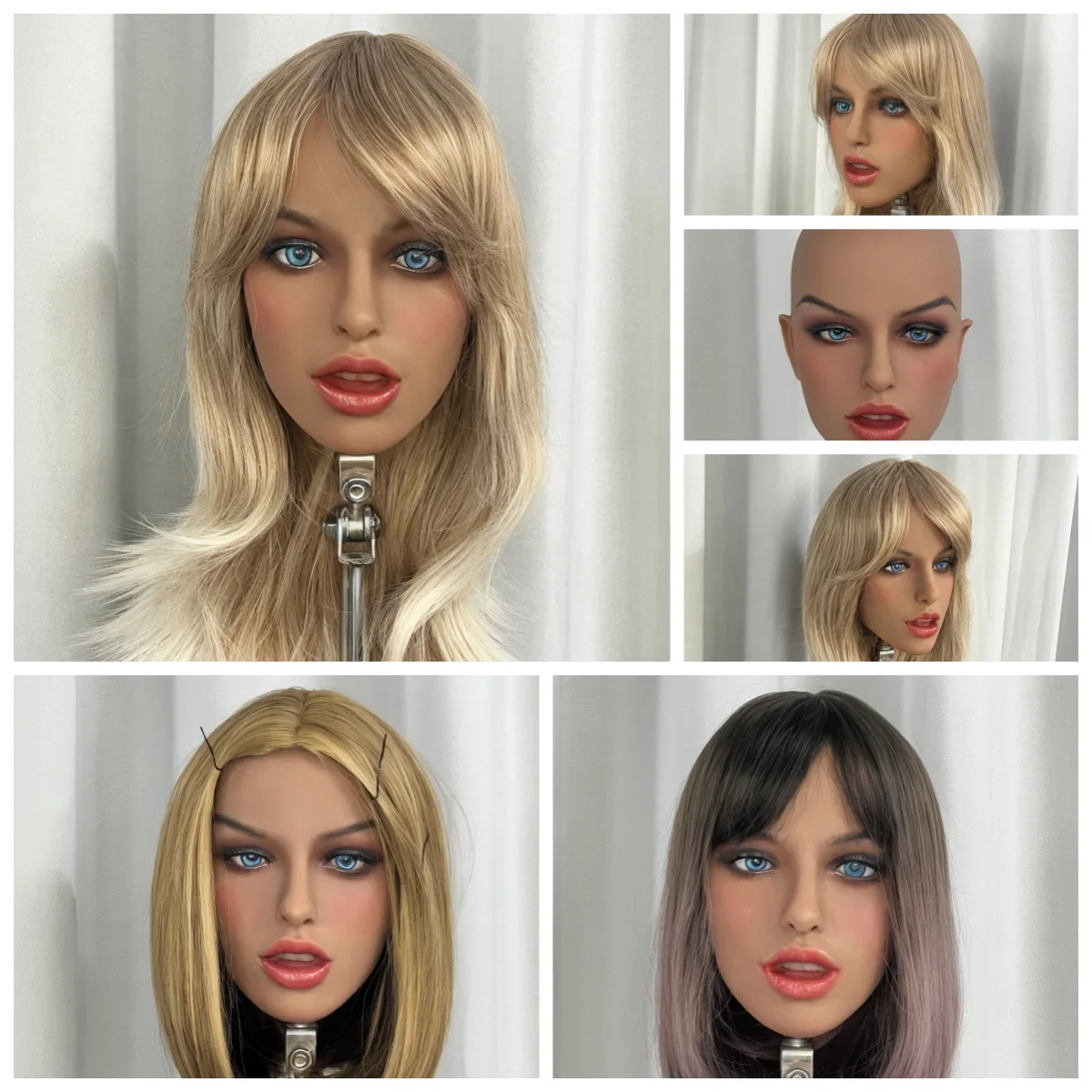 European and American Head Sculpture Models Physical Doll Head TPE Single Head Carving Mouth Hole Oral Function Tan Skin
European and American Head Sculpture Models Physical Doll Head TPE Single Head Carving Mouth Hole Oral Function Tan Skin
