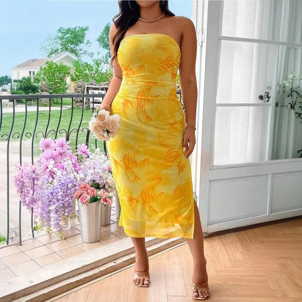 Женский летний сарафан большого размера с принтом, высокой талией, сексуальный, без бретелей, из полиэфирного волокна, оригинальный дизайн
Женский летний сарафан большого размера с принтом, высокой талией, сексуальный, без бретелей, из полиэфирного волокна, оригинальный дизайн