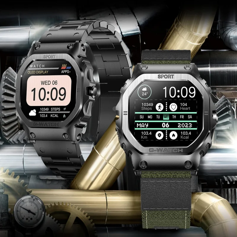 Large Screen Smart Watches Men Outdoor Sports Bluetooth Call Push Message Smartwatch Health Monitoring Fitness Tracker Bracelet
Large Screen Smart Watches Men Outdoor Sports Bluetooth Call Push Message Smartwatch Health Monitoring Fitness Tracker Bracelet