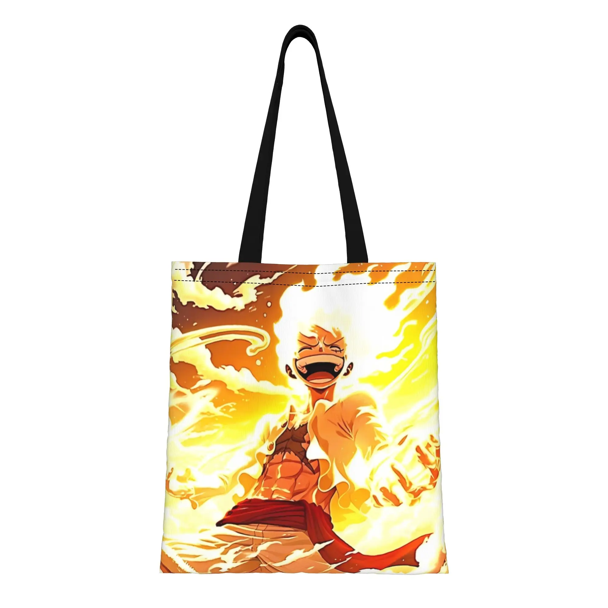Back to school season Gear 5 Luffy One Piece Canvas Tote Bag Perfect for Shopping Women's Top-Handle Bags
Back to school season Gear 5 Luffy One Piece Canvas Tote Bag Perfect for Shopping Women's Top-Handle Bags
