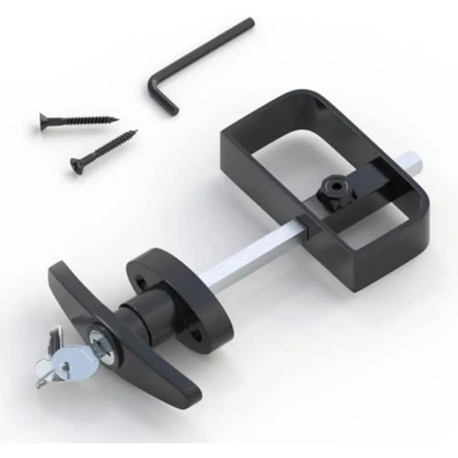 SKYSEN Pack Shed Door Lock Latch, Shed Door T Handle Lock, 5-/" Steam- Keys- Shed Door Hardware- Black Shed Lock
SKYSEN Pack Shed Door Lock Latch, Shed Door T Handle Lock, 5-/" Steam- Keys- Shed Door Hardware- Black Shed Lock
