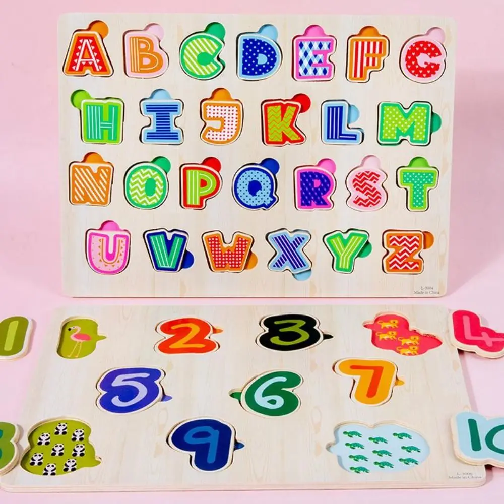Early Learning Toys Montessori Wooden Puzzle Cartoon Animal Design Alphabet Shape Hand Grab Board Educational Matching Puzzle
Early Learning Toys Montessori Wooden Puzzle Cartoon Animal Design Alphabet Shape Hand Grab Board Educational Matching Puzzle
