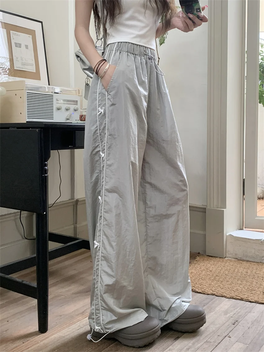 Alien Kitty High Street Loose Bow Pants Women Summer Sports 2024 Chic Fashion New Daily Dance Wide Leg Straight All Match
Alien Kitty High Street Loose Bow Pants Women Summer Sports 2024 Chic Fashion New Daily Dance Wide Leg Straight All Match