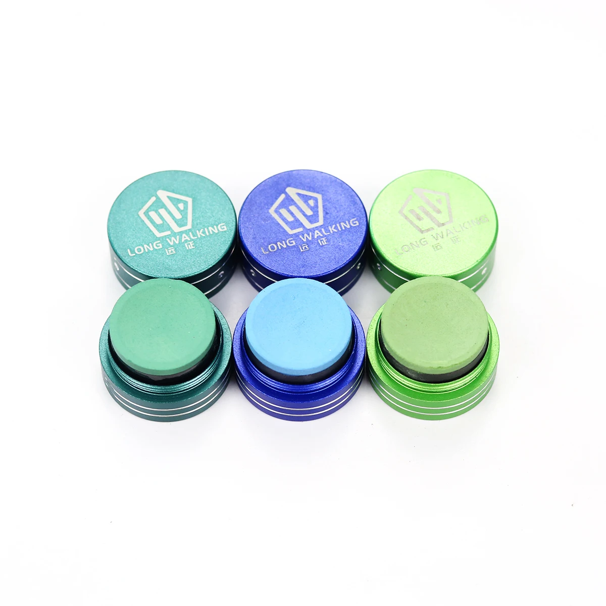 LONG WALKING 3 Color Round Shape Snooker & Billiard CueChalk with Metal Storage Box
LONG WALKING 3 Color Round Shape Snooker & Billiard CueChalk with Metal Storage Box
