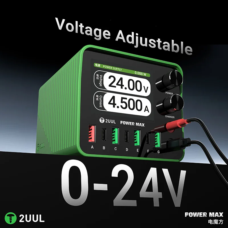2UUL PC01 Multi-Port Charger 200W Adjustable Voltage Power Supply Wireless Charging Repaire Station Power Max Support Laptops
2UUL PC01 Multi-Port Charger 200W Adjustable Voltage Power Supply Wireless Charging Repaire Station Power Max Support Laptops
