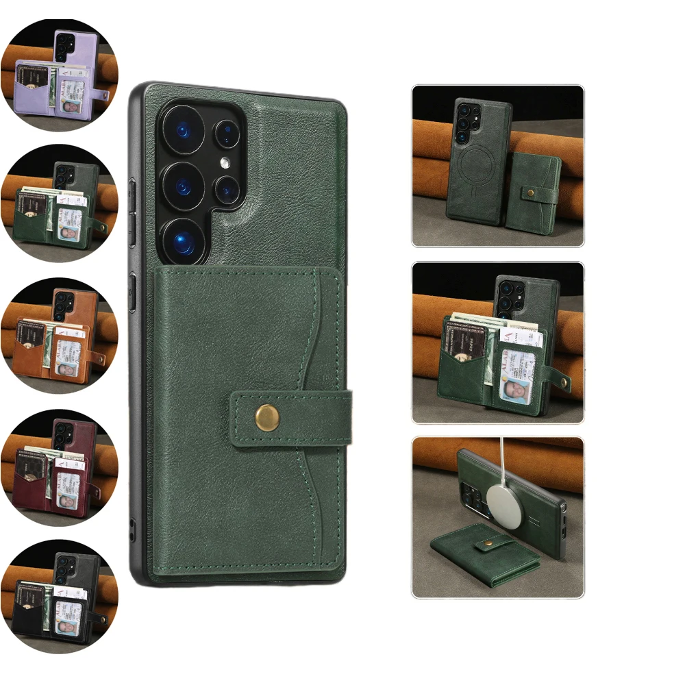 Detachable Slim Leather Phone Cover For Samsung Galaxy S25 Ultra/S25 Plus/S24 Ultra/S24/S23+ With Flip Magnetic Button Card Case
Detachable Slim Leather Phone Cover For Samsung Galaxy S25 Ultra/S25 Plus/S24 Ultra/S24/S23+ With Flip Magnetic Button Card Case