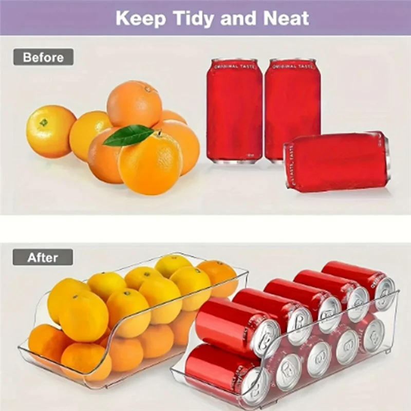 ABRO-3Pcs Drink Dispenser Organizer For Refrigerator, Clear Plastic Tall Skinny Soda Cans Holder Container Storage Bin
ABRO-3Pcs Drink Dispenser Organizer For Refrigerator, Clear Plastic Tall Skinny Soda Cans Holder Container Storage Bin