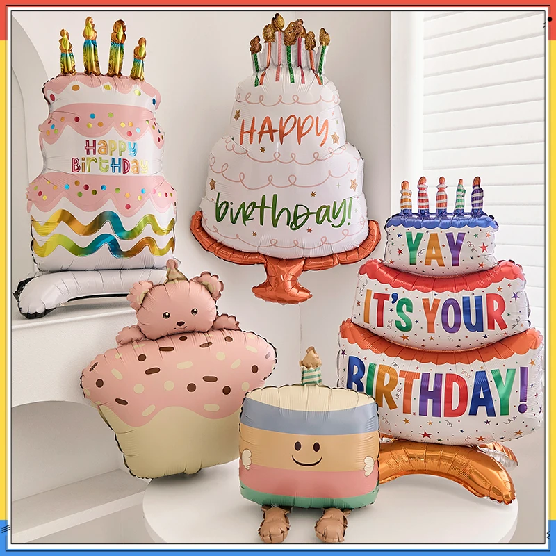 New Birthday Cake Cartoon Aluminum Film Three Balloon Decoration Birthday Atmosphere Props Photo Decoration Supplies
New Birthday Cake Cartoon Aluminum Film Three Balloon Decoration Birthday Atmosphere Props Photo Decoration Supplies