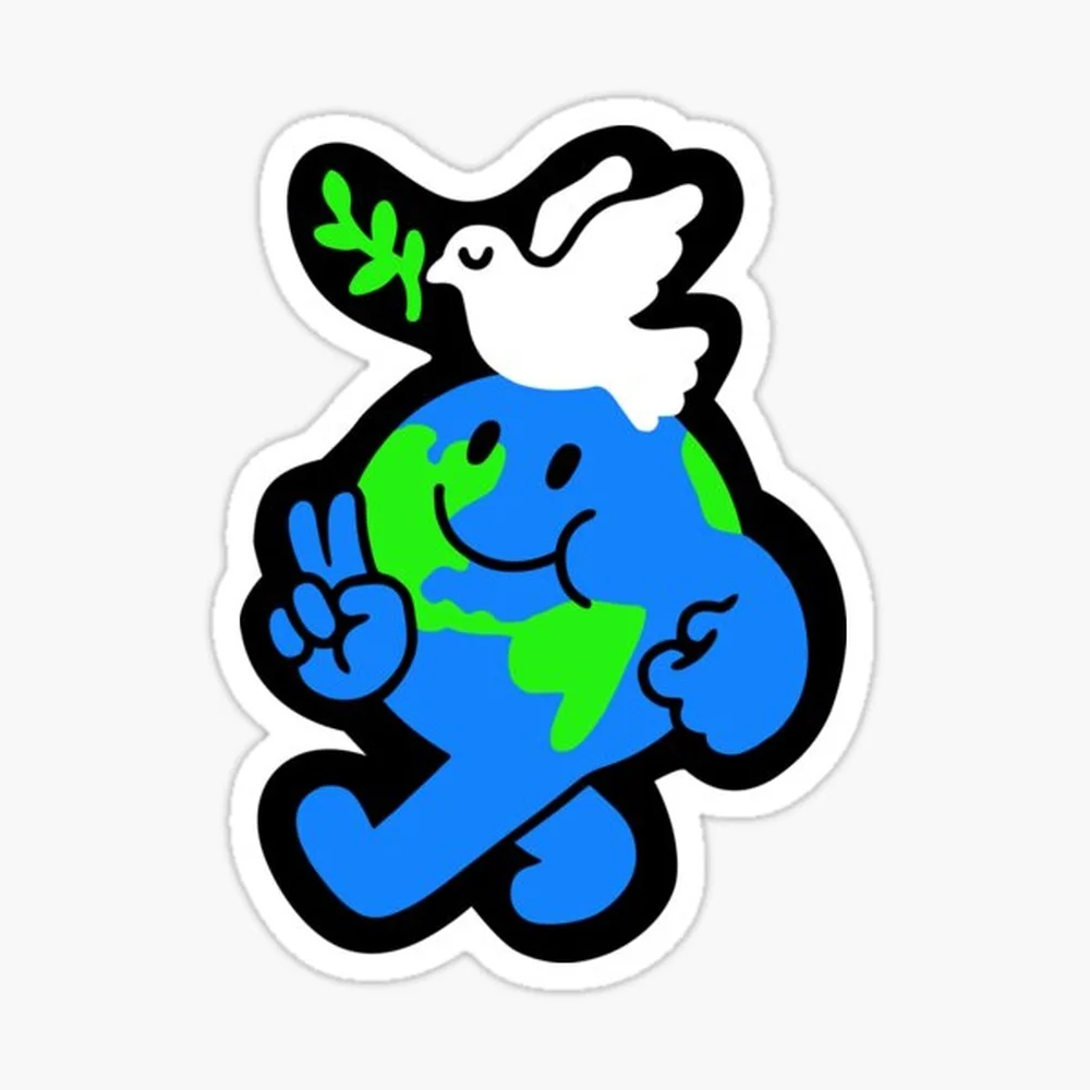 Peace on Earth Sticker for Laptop Decor Bedroom Car Cute Cartoon Art Fashionable Public Suitcase
Peace on Earth Sticker for Laptop Decor Bedroom Car Cute Cartoon Art Fashionable Public Suitcase