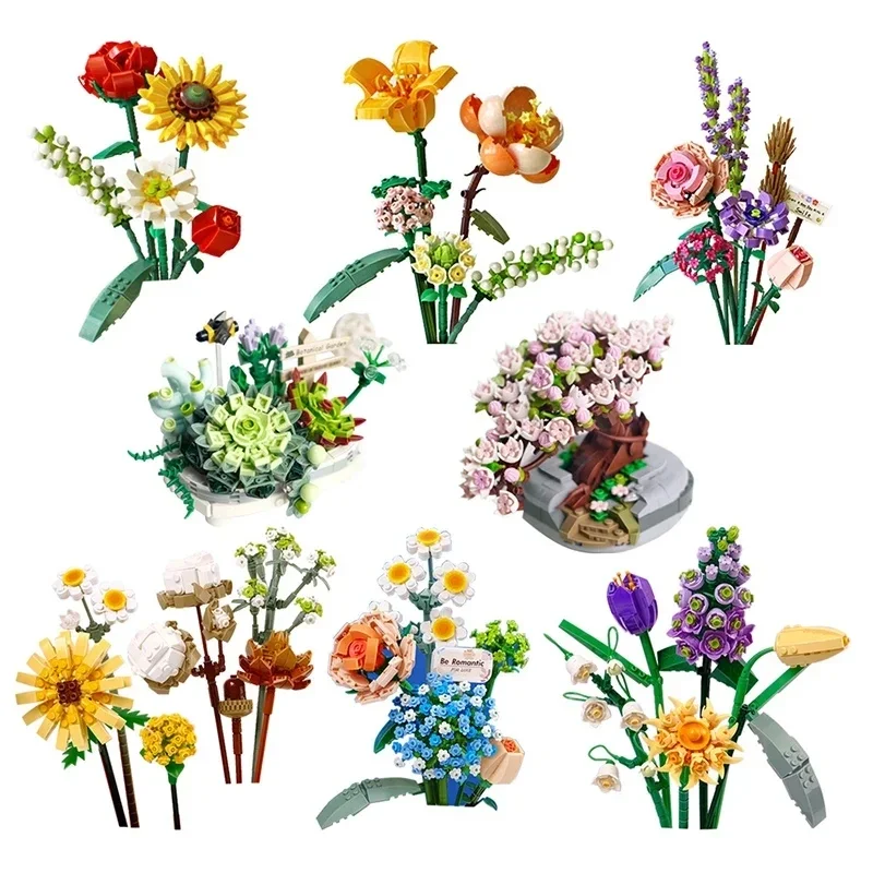 TOYLINX Romantic Bouquet Potted Mini Building Blocks - DIY Design Blocks, Realistic Flower Decor Ornaments, Children's Toys
TOYLINX Romantic Bouquet Potted Mini Building Blocks - DIY Design Blocks, Realistic Flower Decor Ornaments, Children's Toys
