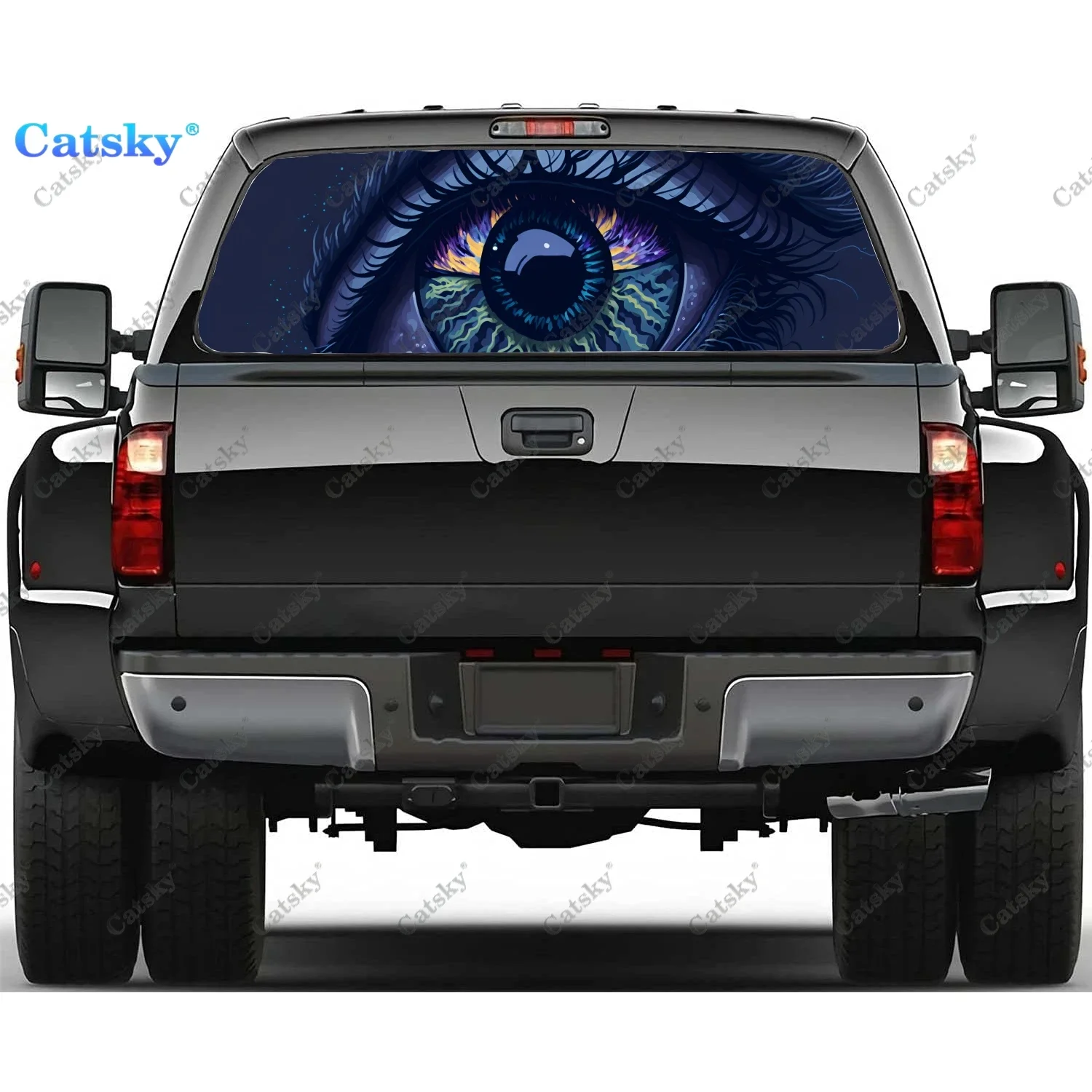 Galaxy Eye Rear Window Decals for Truck,Pickup Window Decal,Rear Window Tint Graphic Perforated Vinyl Truck Sticker
Galaxy Eye Rear Window Decals for Truck,Pickup Window Decal,Rear Window Tint Graphic Perforated Vinyl Truck Sticker