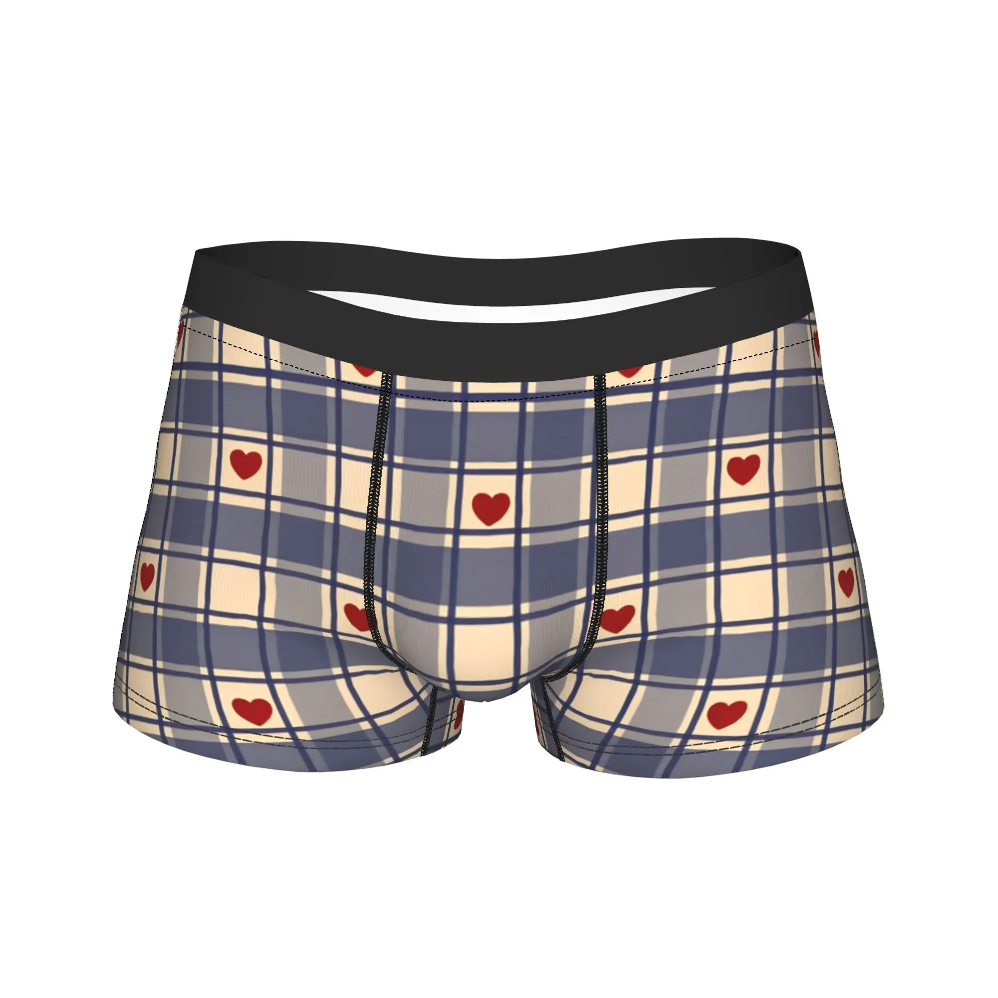 Classic Heart Plaid style Underwear Comfortable Underpants Custom Shorts Briefs For Men 3D Pouch Plus Size Trunk
Classic Heart Plaid style Underwear Comfortable Underpants Custom Shorts Briefs For Men 3D Pouch Plus Size Trunk