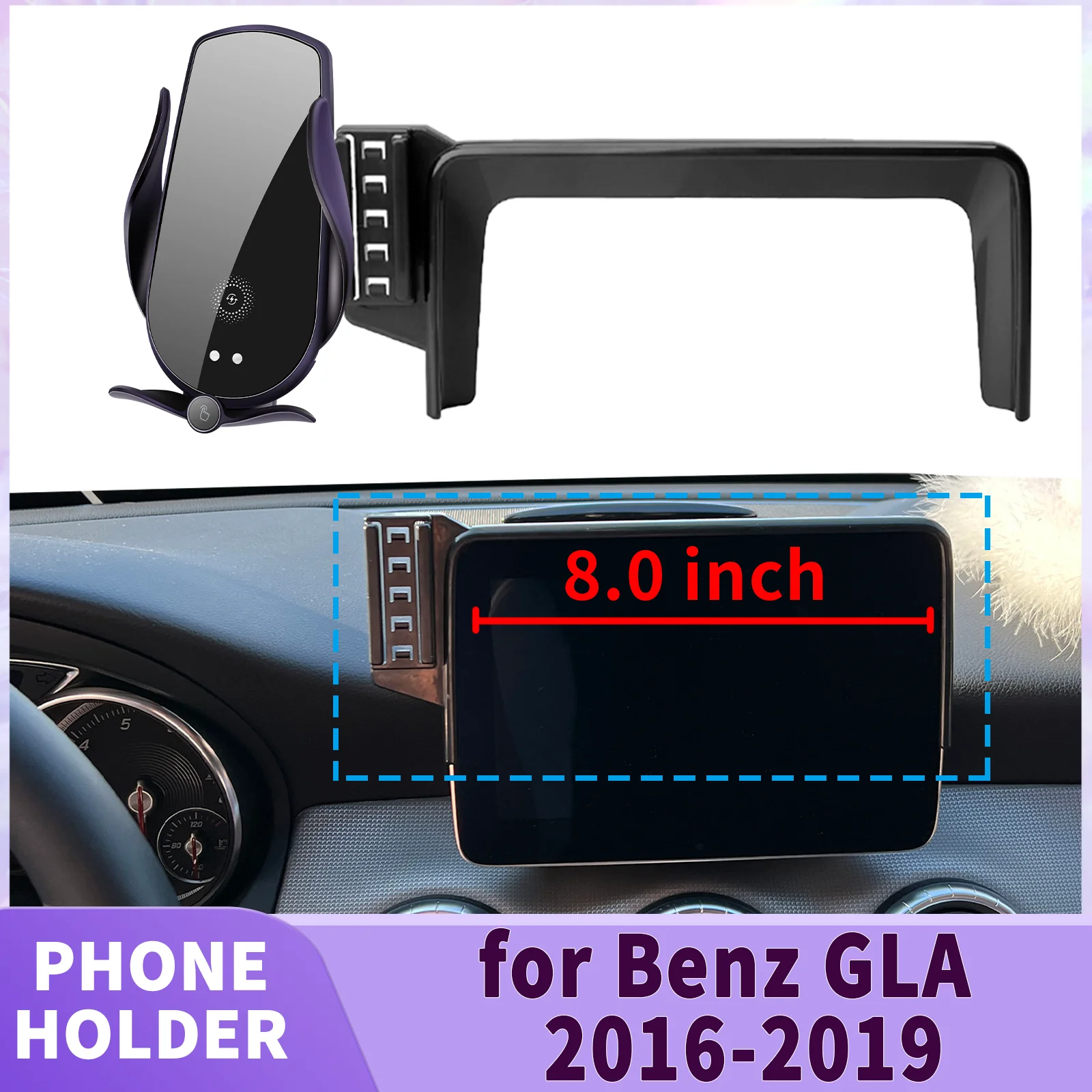 fit for Mercedes-Benz GLA 2016 2017 2018-2019 X156 (8.0in) Screen Base Phone Holder Mount Secure Clip Car accessoires
fit for Mercedes-Benz GLA 2016 2017 2018-2019 X156 (8.0in) Screen Base Phone Holder Mount Secure Clip Car accessoires