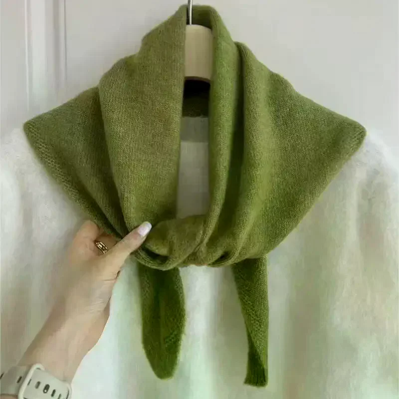 Шерстяной вязаный треугольный шарф в корейском стиле, женский платок, вязаный шарф, многофункциональный теплый вязаный шарф
Шерстяной вязаный треугольный шарф в корейском стиле, женский платок, вязаный шарф, многофункциональный теплый вязаный шарф