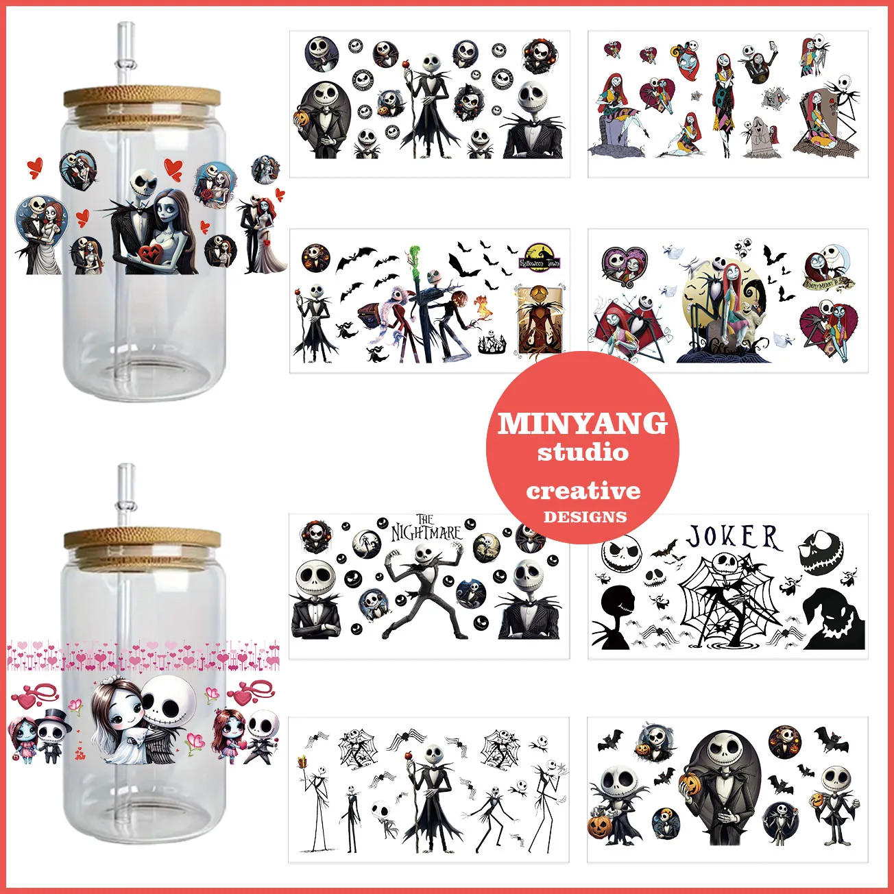 Cartoon series easy peel waterproof DIY Decals 3D transfers uvdtf crystal stickers 16oz uv dtf cup wraps for Libbey Glasses
Cartoon series easy peel waterproof DIY Decals 3D transfers uvdtf crystal stickers 16oz uv dtf cup wraps for Libbey Glasses