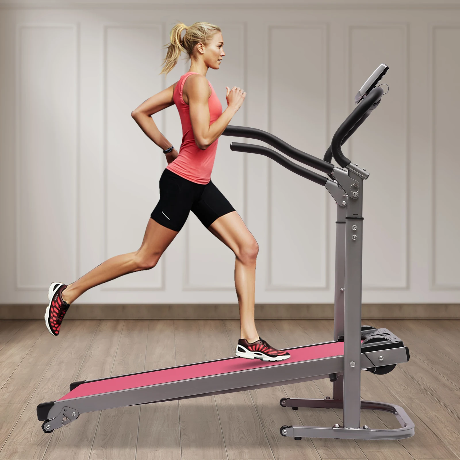 Folding Treadmill With Incline for Home Portable Running Exercise Pink 265LBS US
Folding Treadmill With Incline for Home Portable Running Exercise Pink 265LBS US