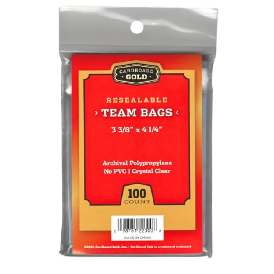 Resealable Sports Card Team Set - Pcs Team for Trading Cards - Non-PVC, Crystal Clear 2 Mil Polypropylene - Holds Toploaders to
Resealable Sports Card Team Set - Pcs Team for Trading Cards - Non-PVC, Crystal Clear 2 Mil Polypropylene - Holds Toploaders to